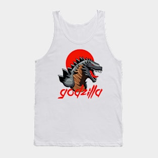 Black Godzilla Tank Top